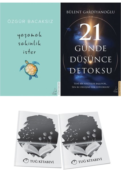 Yaşamak Sakinlik Ister ve 21 Günde Düşünce Detoksu + Hediyeli