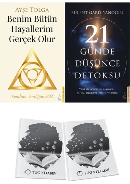 Benim Bütün Hayallerim Gerçek Olur ve 21 Günde Düşünce Detoksu + Hediyeli