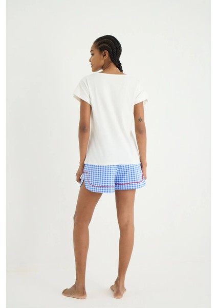 Gloria Örme Kısa Kol Pijama - Tshirt Şort Set fırsatları