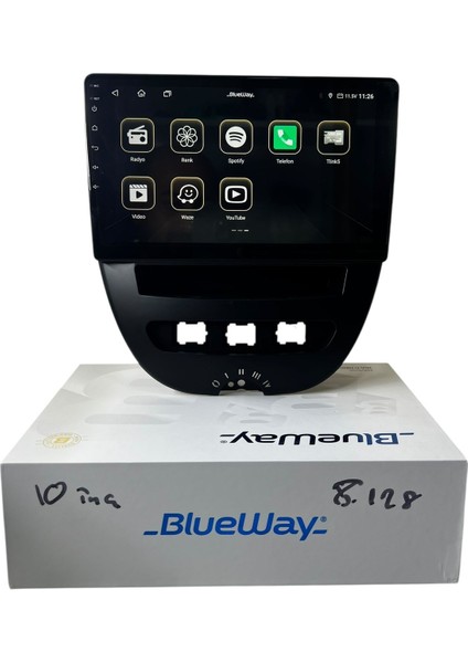 Peugeot 107 Blueway 8-128 Tam Profesyonel Oem Multimedia modelleri