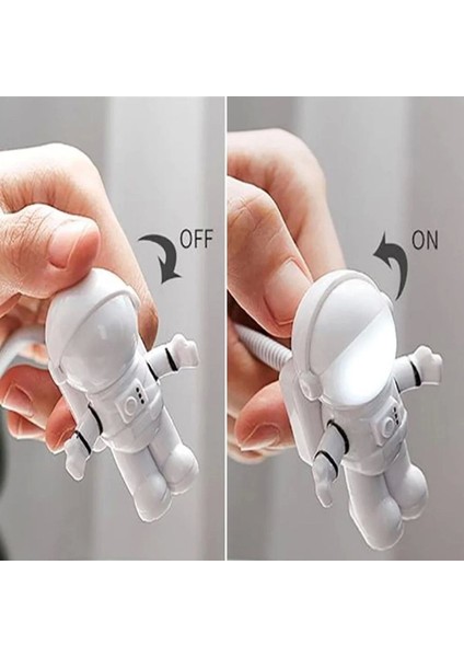 USB Astronot Gece Lambası, Masa Lambası, Kitap Okuma Lambası Işığı indirimleri