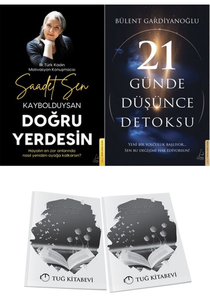 Kaybolduysan Doğru Yerdesin ve 21 Günde Düşünce Detoksu + Hediyeli