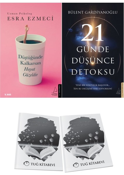 Düştüğünde Kalkarsan Hayat Güzeldir ve 21 Günde Düşünce Detoksu + Hediyeli