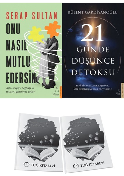Onu Nasıl Mutlu Edersin ve 21 Günde Düşünce Detoksu + Hediyeli