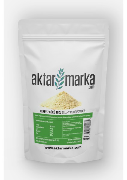 Kereviz Kökü Tozu 100 gr