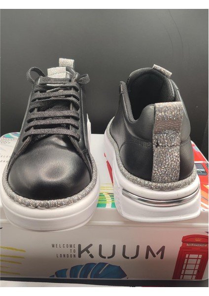Siyah Simli Sneakers Premium Kadın Ayakkabı indirimleri