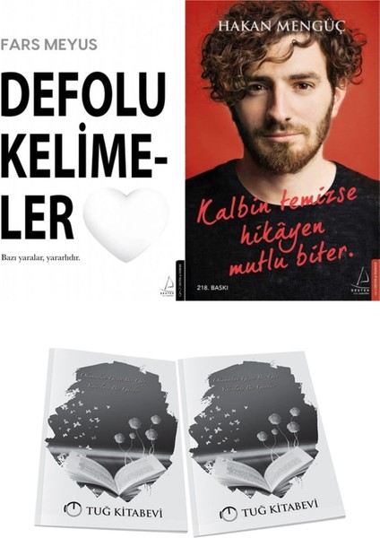 Defolu Kelimeler ve Kalbin Temizse Hikayen Mutlu Biter + Hediyeli