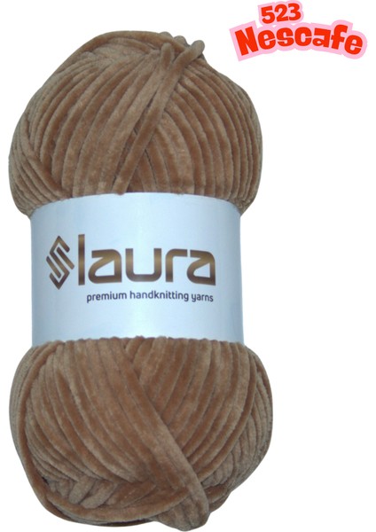 Kadife El Örgü İpi, 100 Gr. 120 Mt., %100 Mikro Polyester
