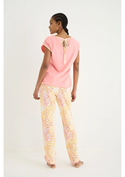 Edna Örme Kısa Kol Pijama - Tshirt Pantolon Set modelleri