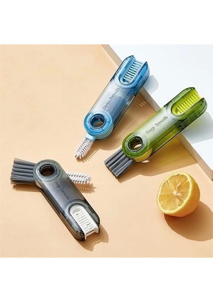 3 Fonksiyonlu Pratik Şişe Temizleme Fırçası Mutfak Banyo Araç Için Çok Amaçlı Fırça