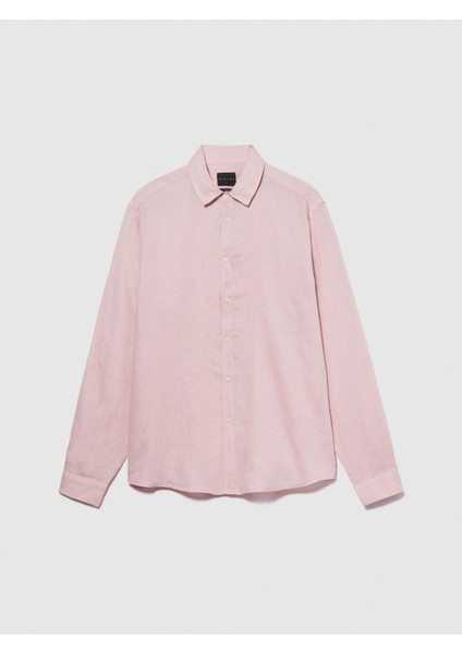%100 Keten Regular Fit Gömlek Erkek Mix Gömlek - 324P5BKUSQ029 modelleri