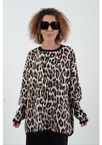 Kahve Leopar Şardonlu Bluz fiyatları