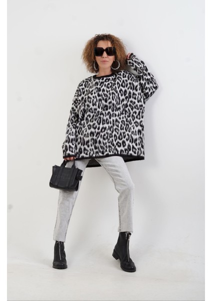 Siyah Leopar Şardonlu Bluz fırsatları