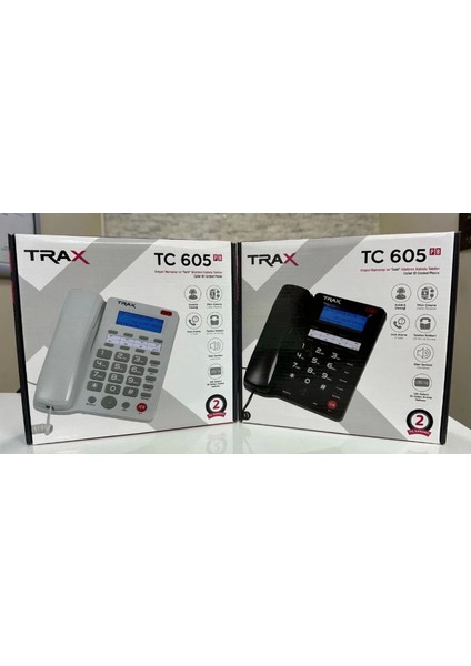 Ekranlı Masaüstü Kablolu Telefon TC-605 (4887)