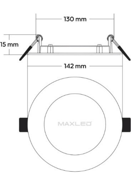 9W Sıva Altı LED Panel - Yuvarlak, 4000K Ilık Beyaz | Yüksek Verim, Enerji Tasarrufu ve uzun ömür