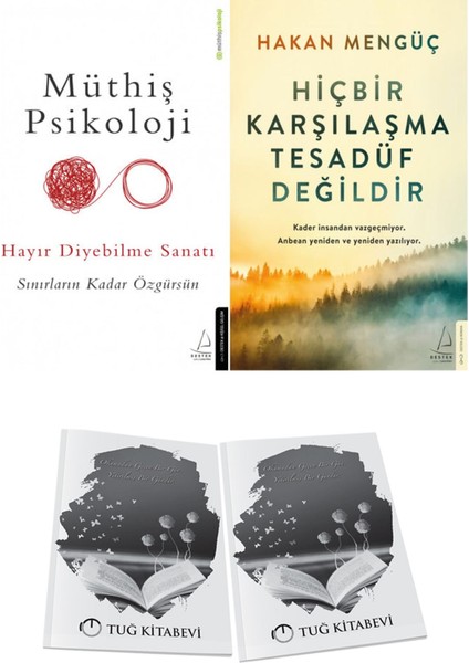 Müthiş Psikoloji Hayır Diyebilme Sanatı ve Hiçbir Karşılaşma Tesadüf Değildir + Hediyeli