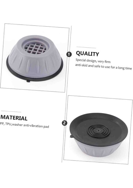 12 Adet Titreşim Engelleyici Stoper Çamaşır Makinesi Bulaşık Buzdolap Çok Yönlü Ayaklık indirimleri