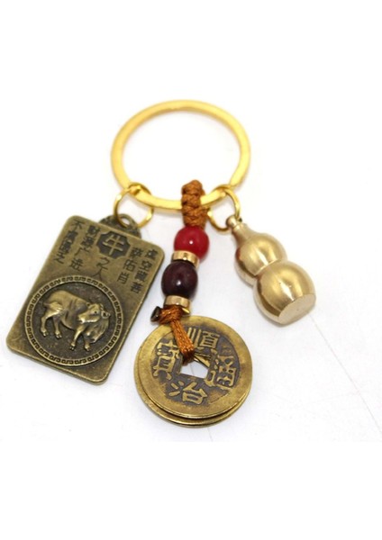 Zodiac Tılsımlı Koruma ve Bolluk Anahtarlığı – 8 cm modelleri