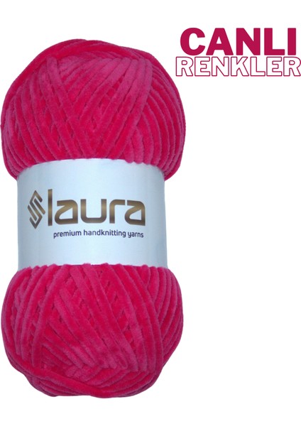 Kadife El Örgü İpi, 5'li Paket, 5X100 Gr. 120 Mt., %100 Mikro Polyester indirimleri