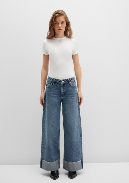 Emilia Classic Denim Puslu Koyu Mavi Jean Pantolon 1012641-90118 indirimleri