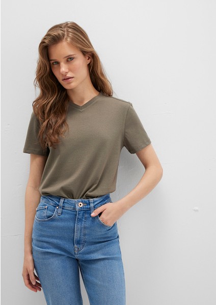 Haki Basic Tişört 1613536-86961 modelleri