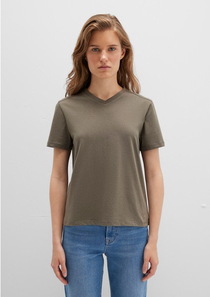 Haki Basic Tişört 1613536-86961 fırsatları