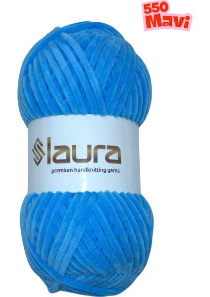 Kadife El Örgü İpi, 5'li Paket, 5X100 Gr. 120 Mt., %100 Mikro Polyester fiyatları