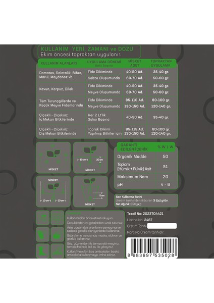 Jeotop Organik Gübre + Leonardit Toprak Düzenleyici | %100 Doğal Bitki Tableti (2X250G) modelleri