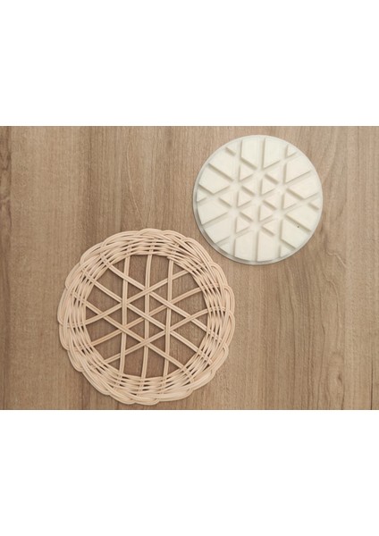 Yuvarlak Kalıp – Şekilli Sepet Örme Kalıbı- Kağıt Çubuklara Uygun