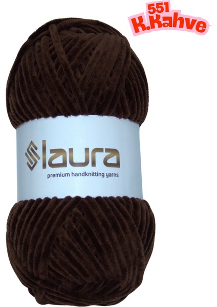 Kadife El Örgü İpi, 5'li Paket, 5X100 Gr. 120 Mt., %100 Mikro Polyester fiyatları
