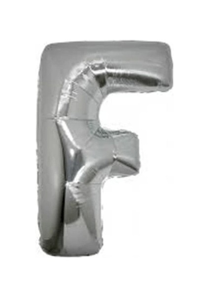 F Harf Folyo Balon Gümüş Renk 40 Inç - Lisinya