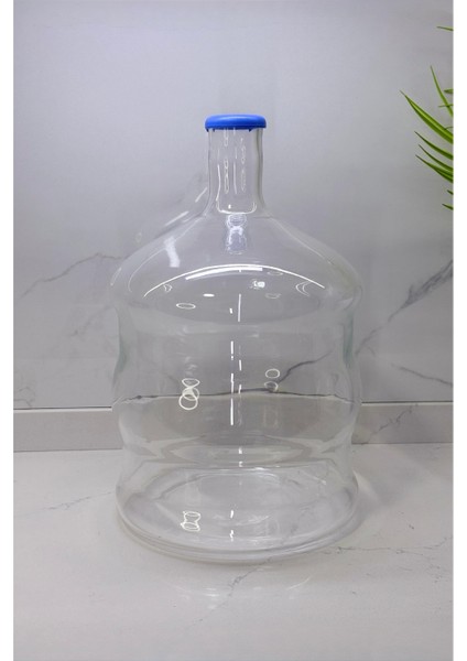 10 Litre Cam Damacana – Sebil Uyumlu, Plastik Kapaklı