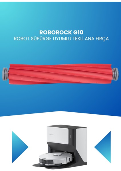 Roborock G10 Robot Süpürge Uyumlu Tekli Ana Fırça