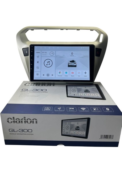 Pejo 301 Citroen C-Elyse (Gri) Clarion 4-64 Tam Profesyonel Oem Multimedia (Orj)