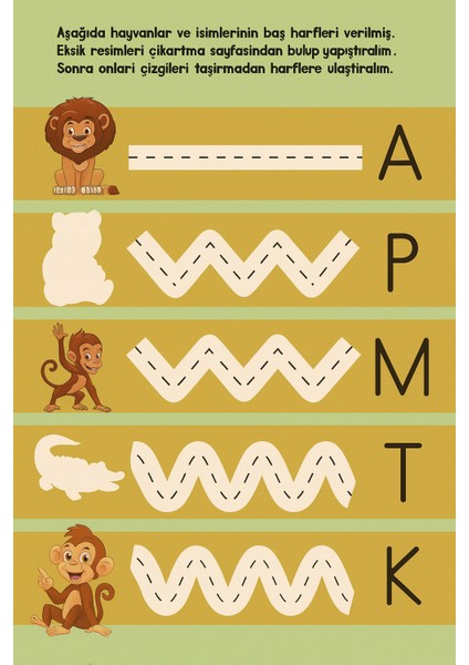 Sticker Kitabım Hayvanlar – 60 Renkli Çıkartma ile Eğitici Etkinlik Kitabı