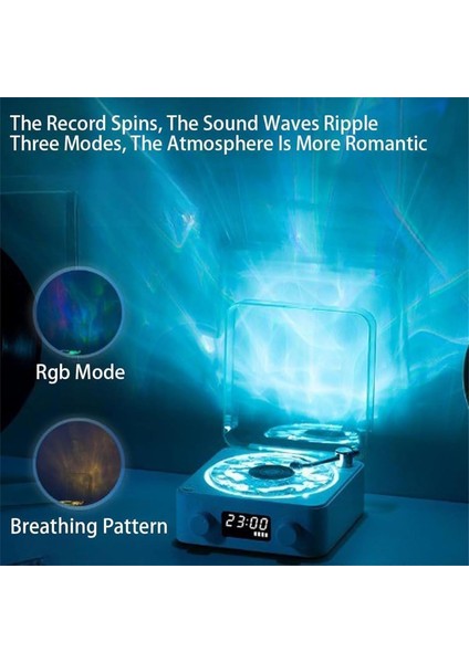 Waves Nostalji Plak Görünümlü Bluetooth Hoparlör Retro Müzik Plak (Ses Bombası) modelleri