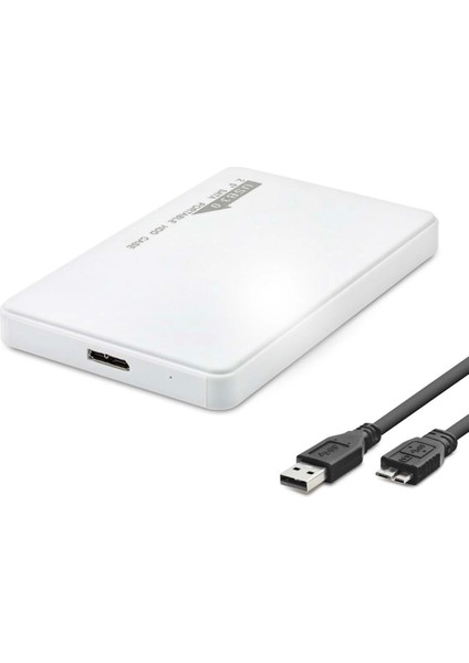 HDD Kutu Usb3.0 Plastik Sata 2.5" Beyaz HDX1752