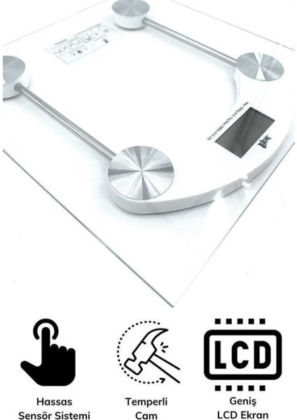 Dijital Kare Cam Baskül Darbelere Karşı Dayanıklı Terazi Yüksek Hassasiyetli Tartı Tf 1052 indirimleri
