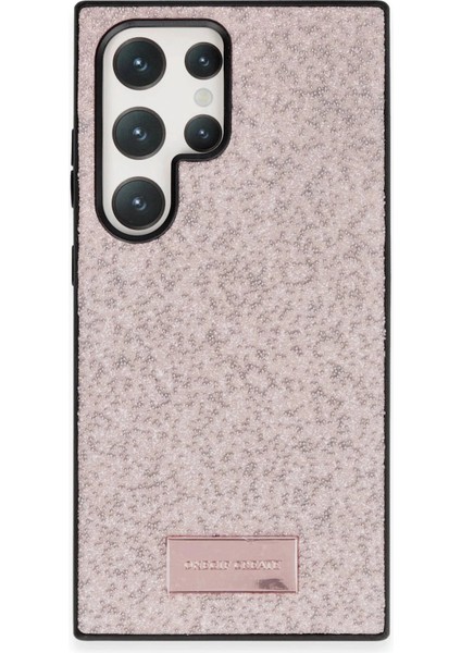 Onegif Samsung Galaxy S23 Ultra Bright Simli Kapak - Pembe