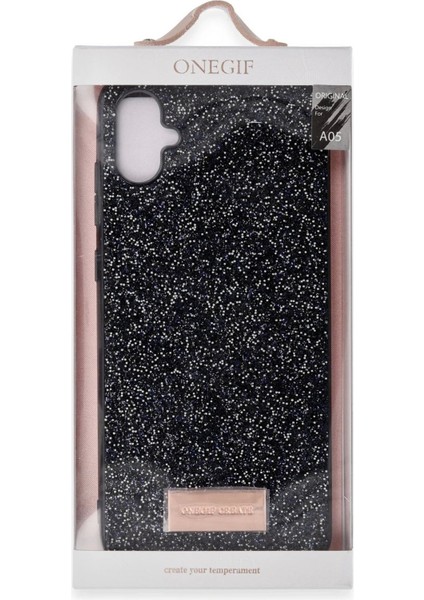 Onegif Samsung Galaxy A05 Bright Simli Kapak - Derin Mor modelleri
