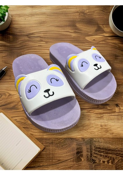 Kız Çocuk Yazlık Best Friend Bunny Pu Rahat Taban Ev Banyo Havuz Plaj Terlik
