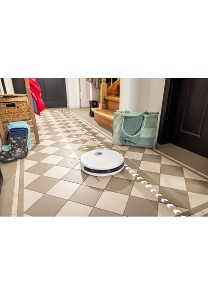 Rcv 2 Robot Süpürge 4000 Pa Emiş Gücüyle Akıllı Telefon Kontrolü 130 dk Sert Zemin İçin fiyatları