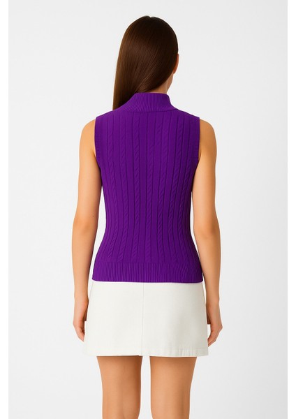 Kadın Kolsuz Triko Bluz 15396 modelleri