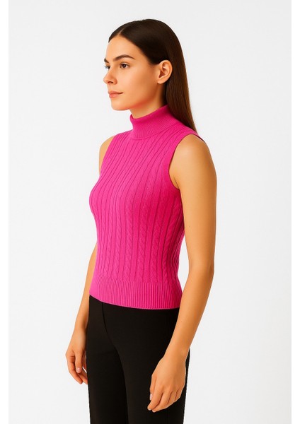 Kadın Kolsuz Triko Bluz 15396 fırsatları