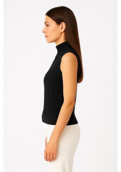 Kadın Kolsuz Triko Bluz 15396 fırsatları