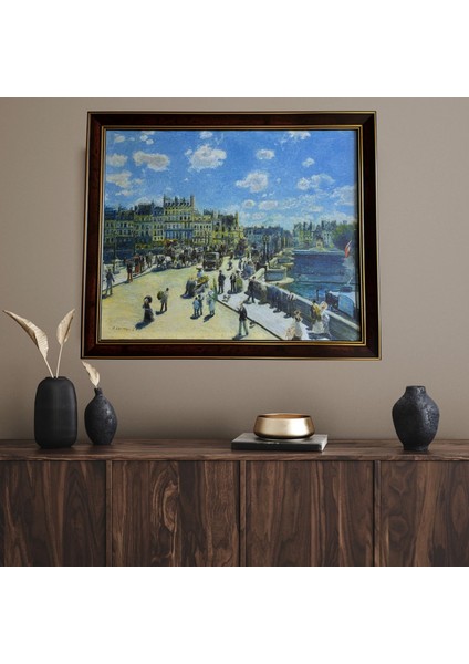 Renoir (Tekne Partisinde Öğle Yemeği 1881) Çerçeveli Klasik Vintage Duvar Tablo