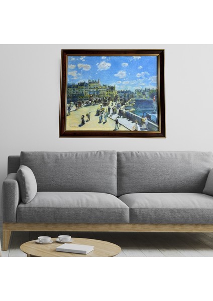 Renoir (Tekne Partisinde Öğle Yemeği 1881) Çerçeveli Klasik Vintage Duvar Tablo fiyatları