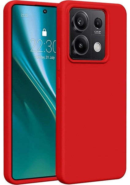 Xiaomi Redmi Note 13 Pro 4g Kılıf First Silikon - Kırmızı