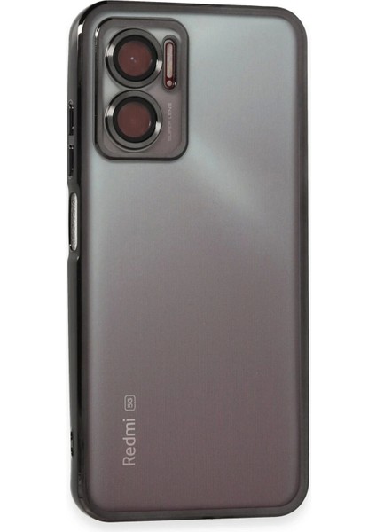 Xiaomi Redmi Note 11E Kılıf Razer Lensli Silikon - Siyah