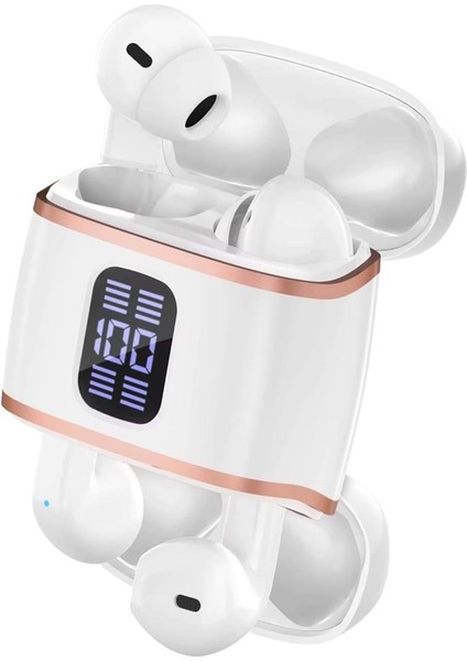 Çift Kulaklıklı (4 Adet) Dijital Göstergeli Bluetooth Kulakiçi Bluetooth Anc Enc Kulaklık fiyatları